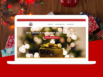 A landing page for Christmas adobe xd challenge christmas landing page one page prototyping santa claus sketching story ux website wireframing