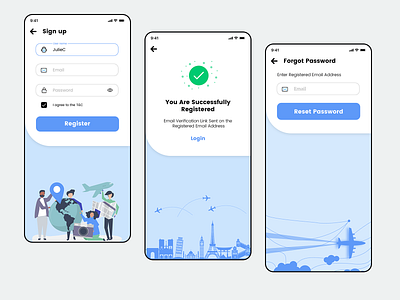 Sign up - Login app design ios app design login design sign up sign up app travel app login travel app signup screen ui ui ux design