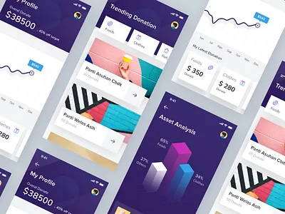 Donation App app branding design icon illustration minimal ui ux