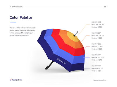 Color Palette brand design brand guide brand identity brandbook clean color palette colors guidelines manual seattle style guide ui ux design umbrella