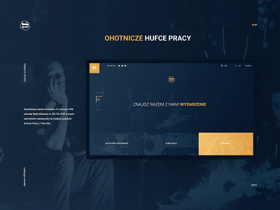 Ochotnicze Hufce Pracy Redesign Elegant Version contest digit elegant landing ohp qubsik redesign silesia user interface webdesign work