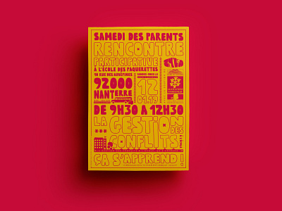 Affiche/Flyer | Rencontre Participative | Association Zy'Va brand brand identity branding design illustration lettering mark typography