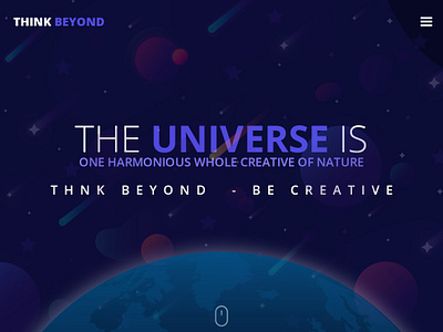 Think Beyond space thiink beyond univerce web banner