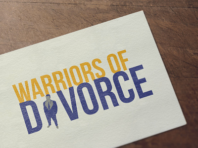 Warriors Of Divorce business design flat graphicdesign identity illustration lettering logo photoshop print typography vector