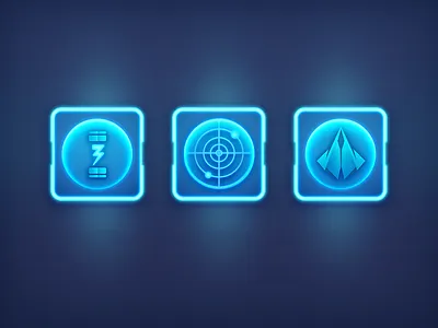 Spaceship upgrades game game ui gui gui design icon sci fi spaceship ui