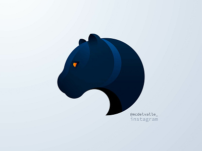 Black Panther Logotype animal animal logo animals app icon branding clean design gradient icon identity illustration logo logotype logotypedesign minimal vector