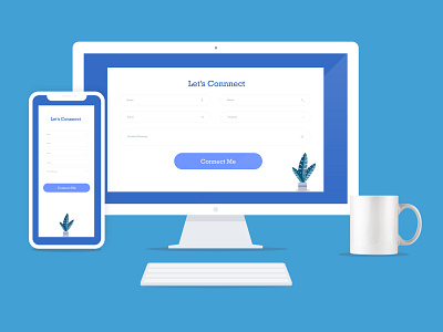Daily UI Shot #002 clean design practice responsive ui work