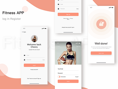 Fitness products ui