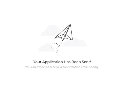 Sent Illustration airplane art clean confirmation content empty flight fly illustration light line message paper plane send simple state submit subtle vector