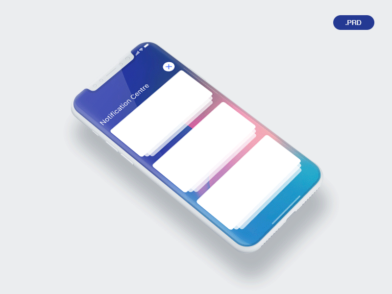 Iphone X Notification animation iphone 10 notification principal ui ux design