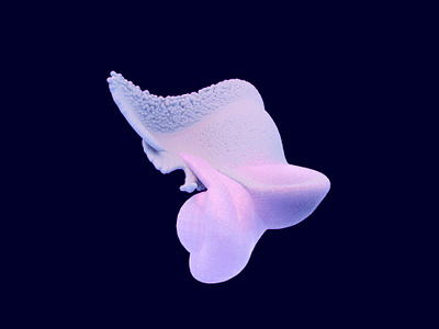 Houdini Experiments - Foam 03 abstract c4d cgx cinema 4d design digital foam futuristic gradient houdini illustration render texture