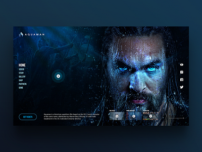 Web design | Aquaman aquaman concept design ui ux web