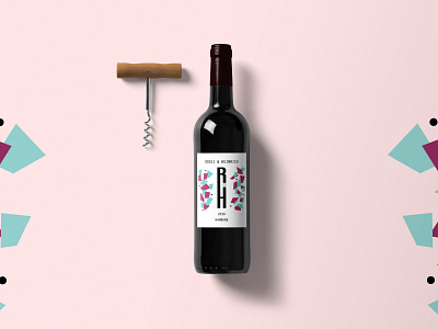 Drunk in Love branding design cover art drinks graphic design illustration typography vector wine bottle wine label