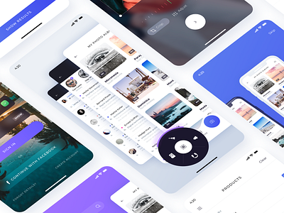 Navigation dial app atro charts data interaction ios menu design mobile mobile ui kit navigation project sketch ui ui kit ui8 ux