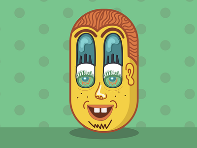 Meditation Pill - Zombie Dude design face high illustration illustrator line art pattern vector zombie