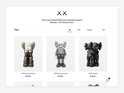 KAWS — Online store art object artist companion figure figures figurine interior toy kaws online shop online shopping online store personal website retail shop shop online toy