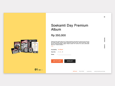 E commerce // Experience concept app branding interace landing page music typography ui ui ux ux vector web website