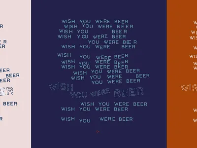 Wish You Were Beer art beer design illustration typography