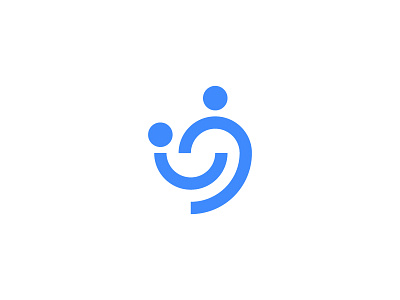 Happy Gynecology blue child concept doctor geometric gynecology happy hospital logo minimal mother simple