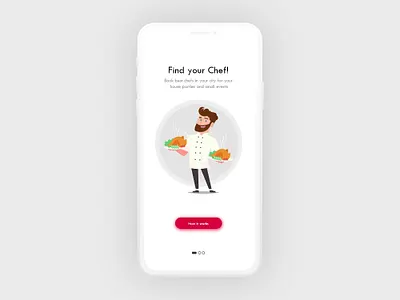 chef booking app chefapp onboarding uidesign uiuxdesig