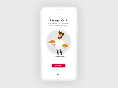 chef booking app chefapp onboarding uidesign uiuxdesig