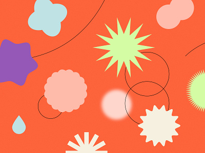 My mind abstract colors design drop illustration lines shapes simple shapes star stars trending vector