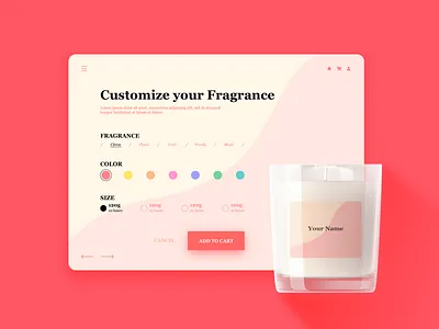DailyUI#33 - Customize Product dailyui design ui ux