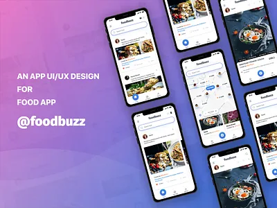 Food app contest app concept contest food map order profile search slide ui ux design ux process