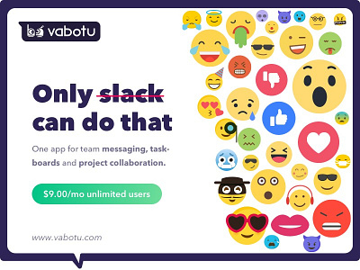 Only Slack Can Do That 2 ad banner ad design digita ad typography ui