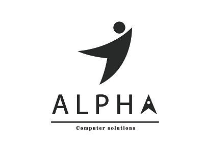 logo design [ ALPHA computer solutions ] adobe illustrator animation brand branding design elegant golden ratio icon illustration imagine logo logo a day logodesign masculine typography ui vector web website