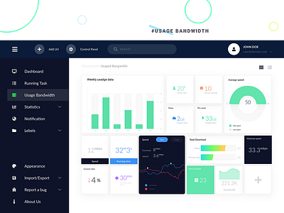 UI/UX Usage Bandwidth Statistic bandwidth ui figma reports design statistic ux uiux