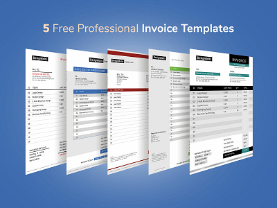 5 Free Professional Business Invoice Design Templates design templates free templates freebie invoice invoice design invoice template vector