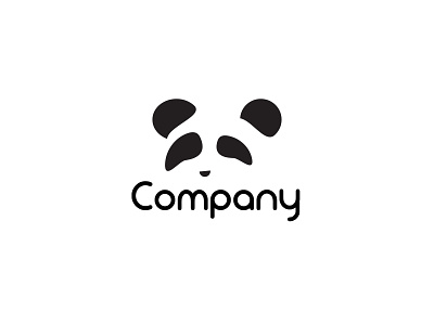 Panda Logo Branding animal animal icon animal logo black black white branding icon logo negative space negative space logo panda panda icon panda logo simple simple logo symbol symbol icon white