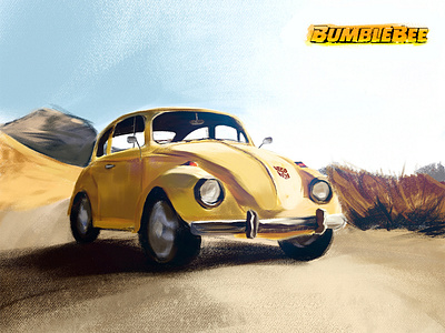Bumblebee TRANSFORMERS G1-1984 大黄蜂 bumblebee car character emotion expression games illustration robot toy transformer vw yellow