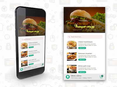 UI design | Resturant menu order adobe adobexduikit app branding branding design design flat high fidelity icon identity illustration illustrator logo minimal product branding shots typography ui ux vector