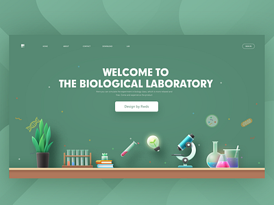 Lab biology icon icons illustration lab landingpage microscope ps ui web