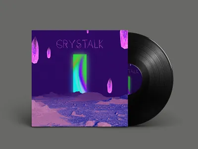 Crystalk - ∆ 2019 album cover design gradient illustration lettering logo music album photograhy poster a day poster art poster design typography vinyl record