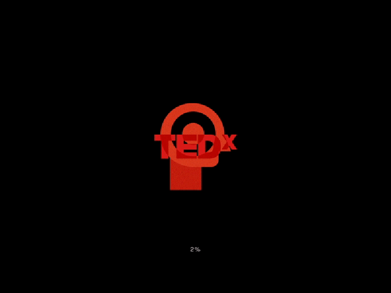 TEDx Loading animation app design gif illustration interaction typography ui uiux ux vector vector art