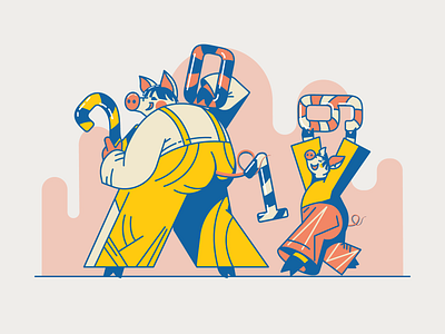 Happy 2019 2019 blue happy illustration new pigs red vector year yellow