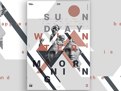 Poster Art Challenge 6 Sunday Winter Morning creative creativity design challenge graphic design poster poster art visual art visual arts