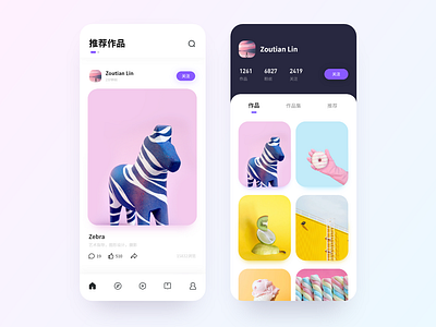 Designer Community App album app ui 应用 设计