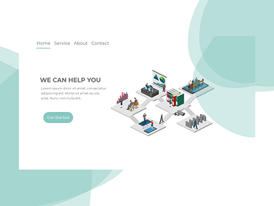 Landing Page illustration webdesign