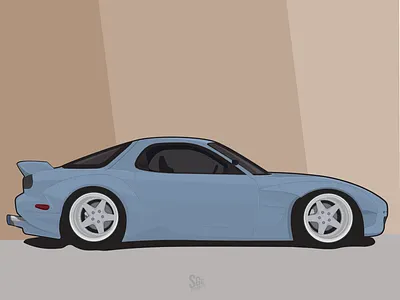 Rocket Bunny RX7 car race rocket bunny rx7 tuner wheels