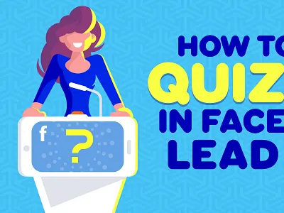 Facebook Quizzes contest facebook gameshow illustration lifestyle phone podium quizz socialmedia vector
