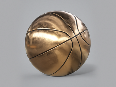 Hello Dribbble. 3d c4d cinema 4d gold minimal