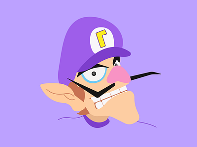 15_365 | Waluigi character graphic design illustration mario valuigi vector