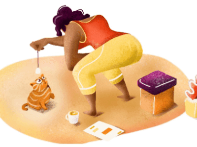 Morning gif illustration motiondesign