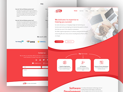 Trie Website branding design flat home illustration landing landing page logo ui ux vector web website