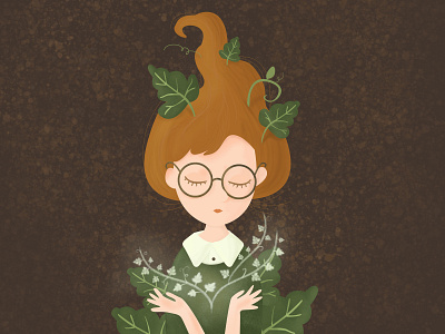 The Ivy Enchanter enchanted enchanter enchanting enchantment fairy girl illustration ivy magic