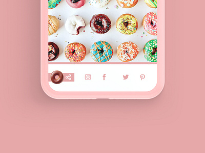 Daily UI Challenge 010 - Social Share app challenge daily daily ui dailyui day010 design donuts socialshare ui